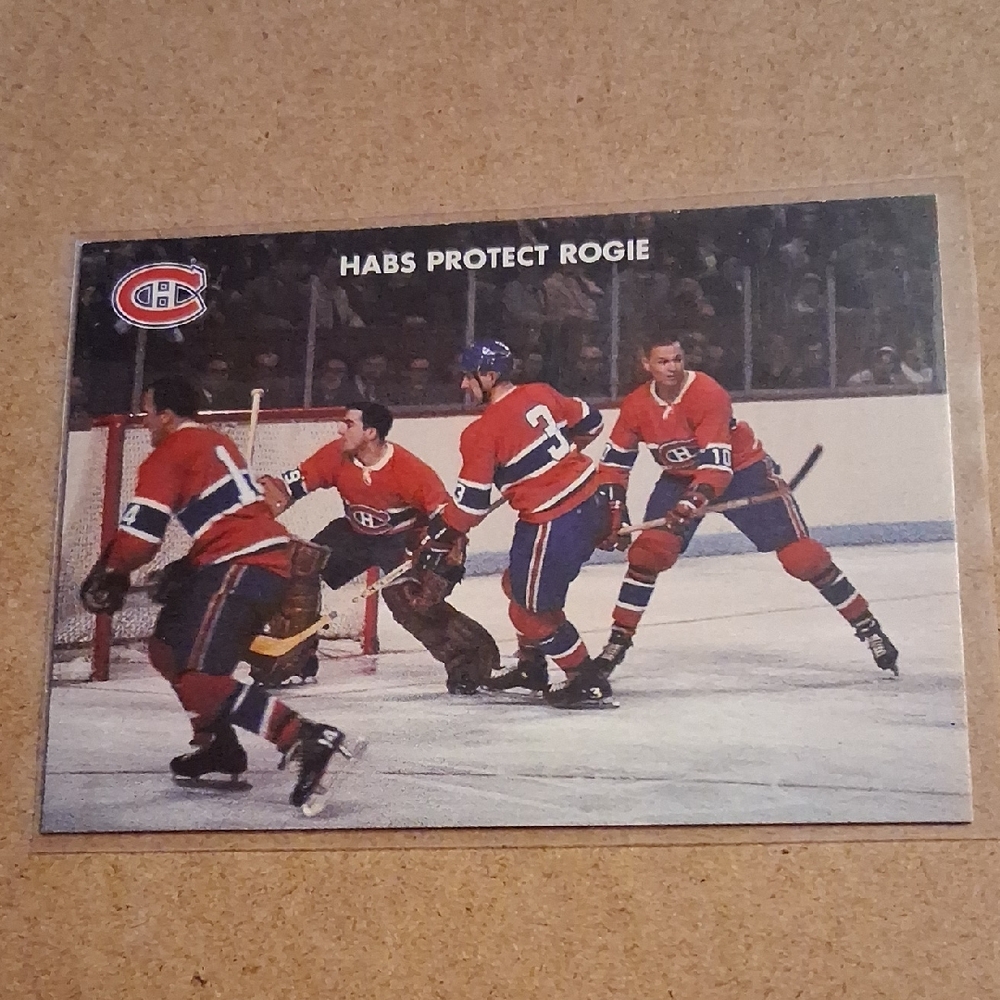 Vachon Montreal Canadiens Vintage Hockey Card - Red/Blue/White